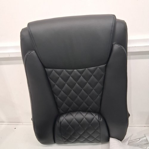 AMSEATEC LEATHER RECLINING OFFICE GAMING CHAIR WITH FOOT REST - BLACK (MODEL: 5067-1) image 5