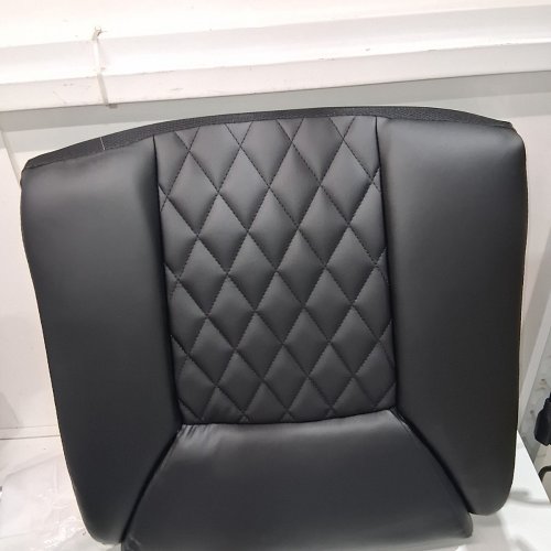 AMSEATEC LEATHER RECLINING OFFICE GAMING CHAIR WITH FOOT REST - BLACK (MODEL: 5067-1) image 6