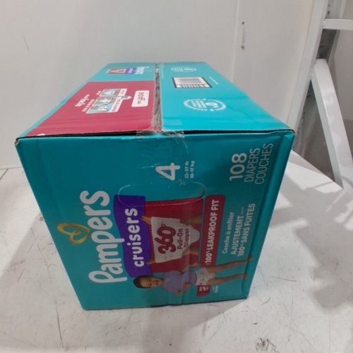 108PK PAMPERS CRUISERS 360 DEGREES 100% LEAKPROOF FIT DIAPERS - SIZE 4 (23LB - 37LB) image 3