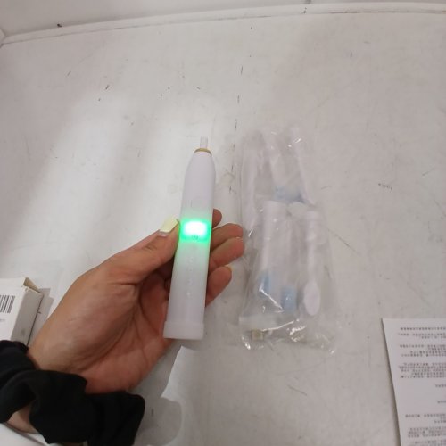 7PC ELECTRIC TOOTHBRUSH WITH 5 REPLACEMENT BRUSH HEADS - WHITE - (MODEL X-3) image 3