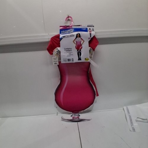 2PC STRAWBERRY MILKSHAKE COSTUME - ONE SIZE - PINK (STYLE: 17095) image 2