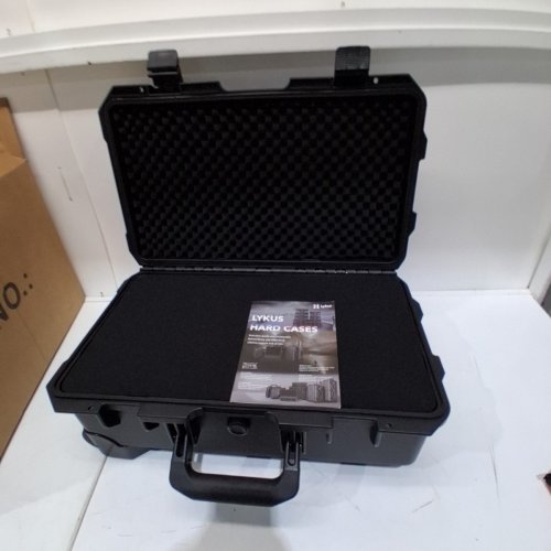 LYKUS ROLLING HARD CASE WITH INSIDE FOAM PADDING - 22" X 12" X 7" - BLACK image 3