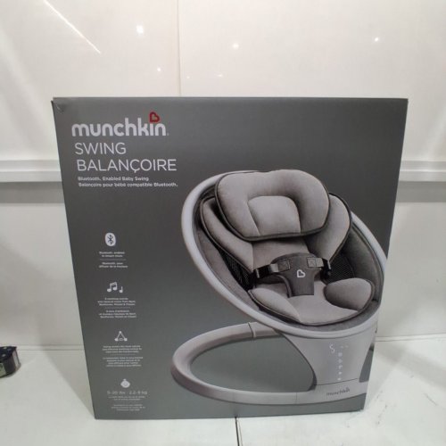 MUNCHKIN INFANT SMART SWING WITH BLUETOOTH - WHITE/GREY (MODEL: MCKFB-0974) image 4