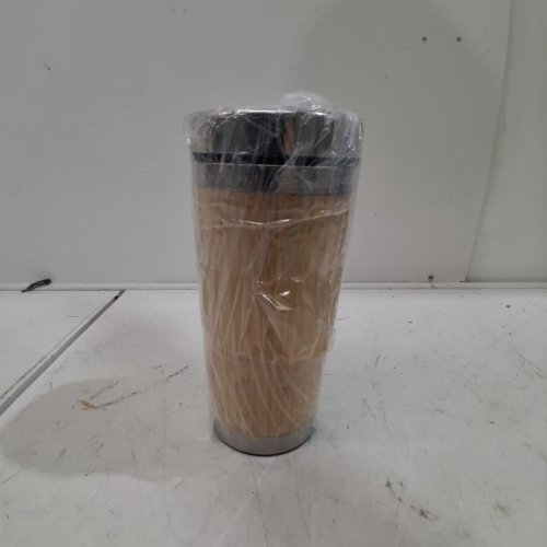 INSULATED TRAVEL COFFEE TUMBLER - 16 OZ - STAINLESS STEEL/BAMBOO image 3