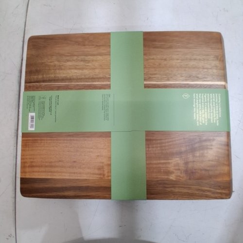 FIGMINT REVERSIBLE ACACIA WOOD CUTTING BOARD - 12" X 15" - BROWN (MODEL: 070-08-0207) image 3