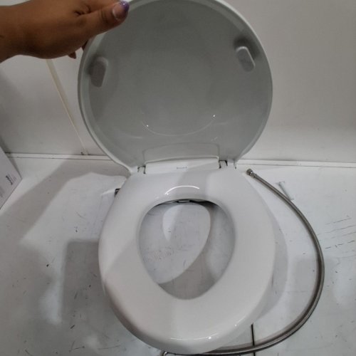 BRONDELL SWASH ECOSEAT NON-ELECTRIC SLOW-CLOSE BIDET TOILET SEAT - FITS ELONGATED TOILETS 18"-19.5"/5.5"-8" BOLT SPREAD - WHITE (MODEL: S101-EW) image 3
