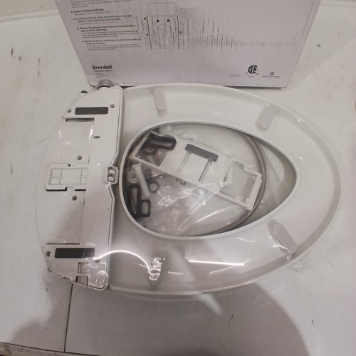 BRONDELL SWASH ECOSEAT NON-ELECTRIC SLOW-CLOSE BIDET TOILET SEAT - FITS ELONGATED TOILETS 18" - 19.5" - WHITE (MODEL: S101-EW) image 2
