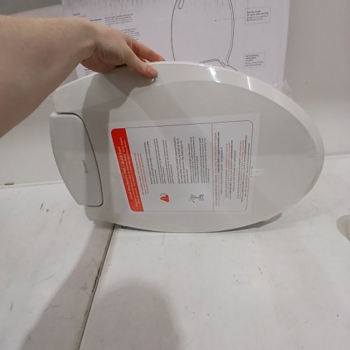 BRONDELL SWASH ECOSEAT NON-ELECTRIC SLOW-CLOSE BIDET TOILET SEAT - FITS ELONGATED TOILETS 18" - 19.5" - WHITE (MODEL: S101-EW) image 3