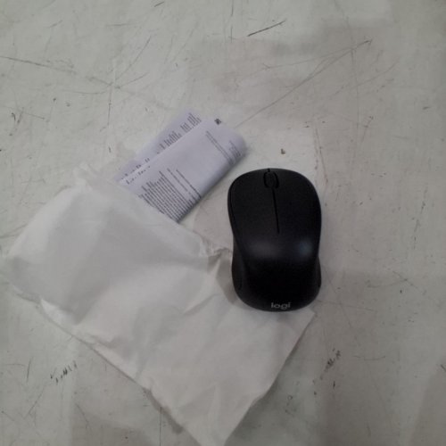 LOGITECH M317 WIRELESS COMPACT ERGONOMIC MOUSE - BLACK - (MODEL: 910-002901) image 3