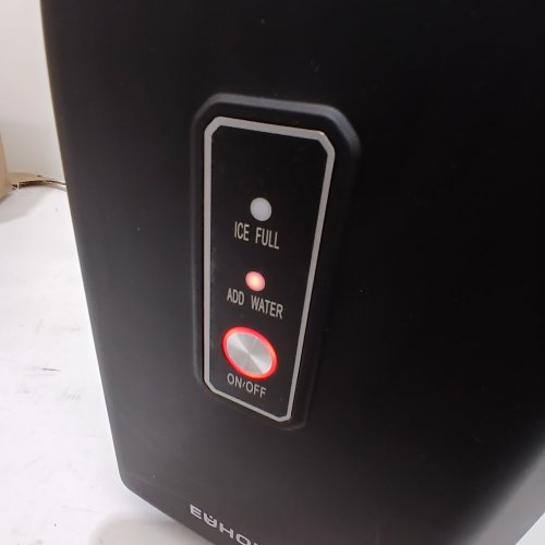 EUHOMY COUNTERTOP ICE MAKER MACHINE WITH HANDLE BASKET AND SCOOP -1.2L - MAKES 26LB/DAY - BLACK (MODEL: IM011-BBL-CAEH) image 2