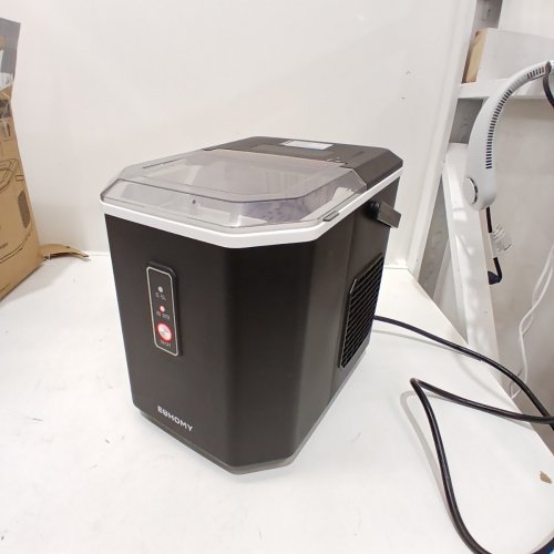 EUHOMY COUNTERTOP ICE MAKER MACHINE WITH HANDLE BASKET AND SCOOP -1.2L - MAKES 26LB/DAY - BLACK (MODEL: IM011-BBL-CAEH) image 3