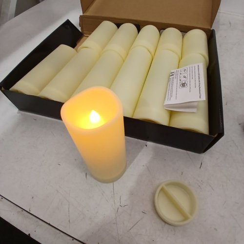 12PK DI CANDLES OUTDOOR FLAMELESS LED CANDLES - WHITE image 3