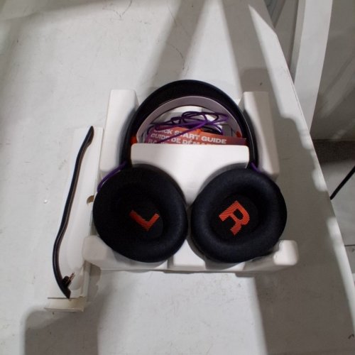 JBL QUANTUM 250 WIRED MULTI-PLATFORM GAMING HEADSET - BLACK /ORANGE (MODEL: JBLQTUM250BLKAM) image 2