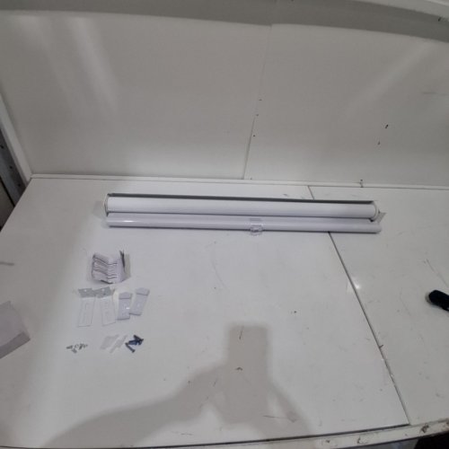 LUCKUP CORDLESS ZEBRA WINDOW BLINDS - 32" X 72" - WHITE (MODEL: DZSTBML-18W) image 3