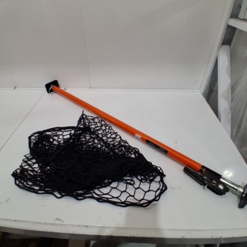 VEVOR ADJUSTABLE RATCHETING CARGO BAR AND STORAGE NET WITH NON SLIP FOOT PADS - 40"/73" - ORANGE (MODEL: CB2501SN) image 3