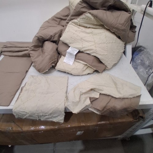 JEAREY MICROFIBER COMFORTER BEDDING SET - QUEEN - BEIGE (MODEL: 6644301/JE-JHZS-BE-Q) image 5