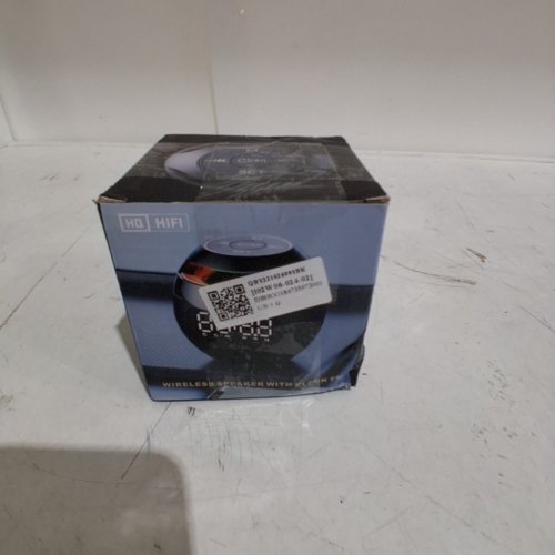 PORTABLE BLUETOOTH LED ALARM CLOCK WITH WIRELESS SPEAKER AND FM RADIO - WHITE (MODEL: G-90S) image 4