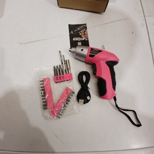 HI-SPEC 3.6 V USB ELECTRIC POWER SCREWDRIVER SET - 3.6 V - PINK (MODEL: DT30317) image 4