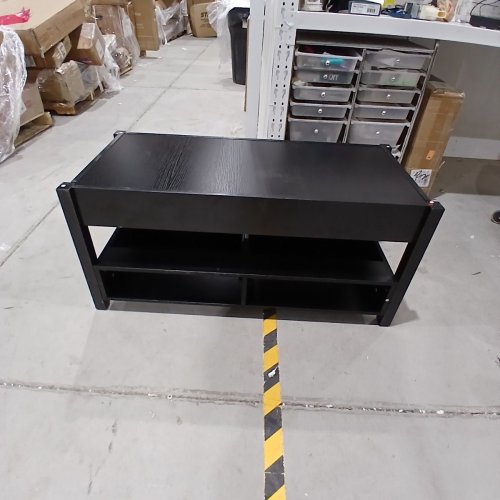 LIVINGROOM CONSOLE COFFEE TABLE - 18" X 40" X 18.5" - BLACK image 2