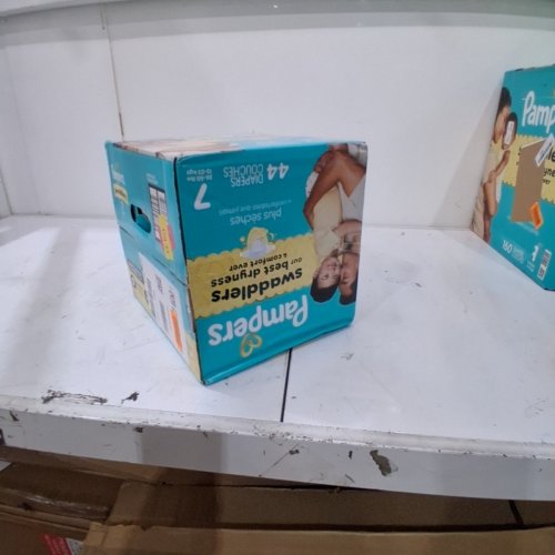 44PK PAMPERS SWADDLERS DISPOSABLE DIAPERS - SIZE 7 (41LBS+) image 2