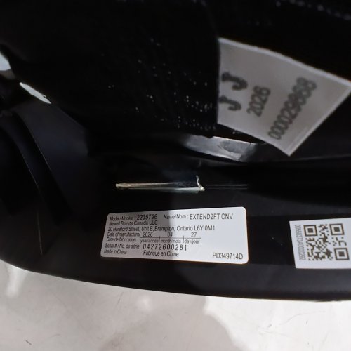 GRACO EXTEND2FIT CONVERTIBLE CAR SEAT - 4-65LB CAPACITY - ASHTEN GREY (MODEL : 2235796) image 2