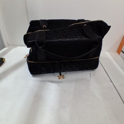 SAM EDELMAN WEEKENDER DUFFEL BAG - 18" X 13.5" X 9" - BLACK/GOLD (MODEL: 1984946) image 4