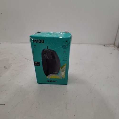 LOGITECH M100 FULL SIZE CORDED MOUSE - BLACK (MODEL: M-U0026) image 4