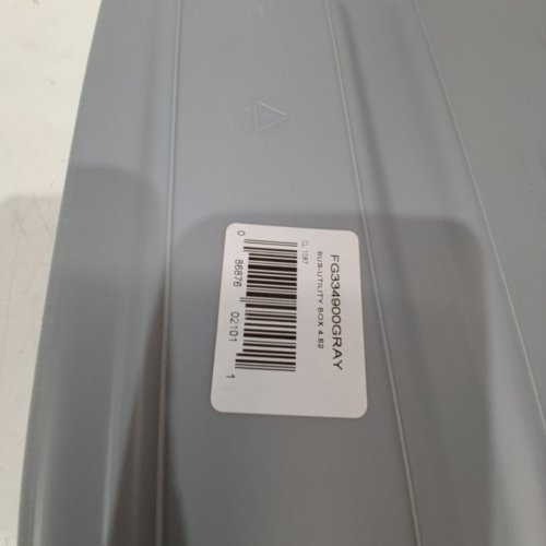 RUBBERMAID TOTE BOX BUS BIN - 20" X 15" X 5" - GREY image 3