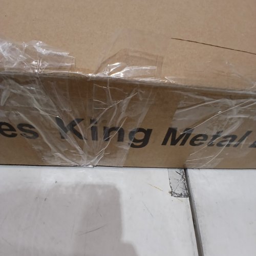 DUMMUP HEAVY DUTY METAL PLATFORM NO BOX SPRING NEEDED BED FRAME - KING - 16" HIGH - BLACK (MODEL: YC-003-K) image 4