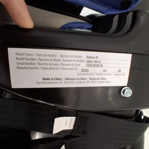 DIONO RADIAN 3R 3-IN-1 CONVERTIBLE REAR AND FRONT FACING CAR SEAT - 10 YEARS - BLUE (MODEL: 50641-NA-01) image 2