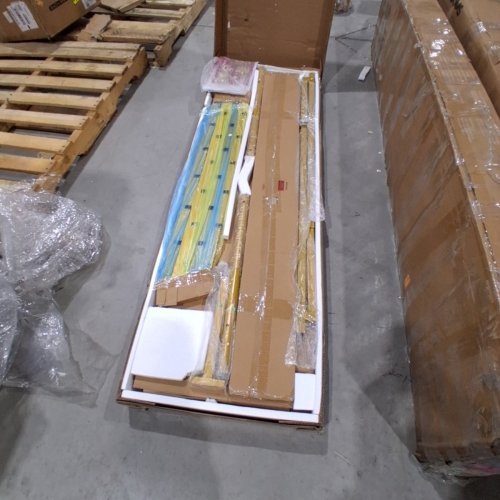 ALLEWIE METAL BED FRAME WITH HEAD AND FOOTBOARD - QUEEN - GOLD (MODEL: LFHHH006) image 2