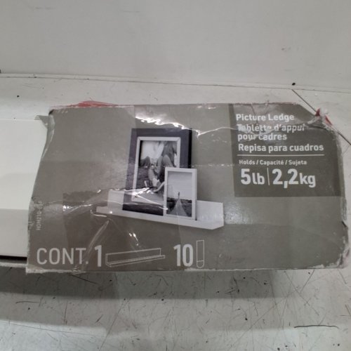 COMMAND™ PICTURE LEDGE - 5LBS CAP - QUARTZ/WHITE (MODEL: HOM21Q-EF) image 3
