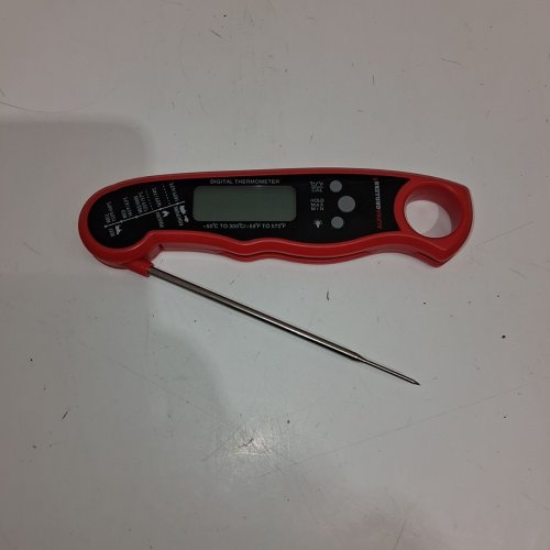 ALPHA GRILLERS INSTANT READ DIGITAL THERMOMETER - RED (MODEL: UM3112) image 3