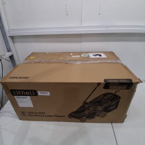 LITHELI CORDLESS LAWN MOWER WITH ADJUSTABLE HEIGHT 2X20V BATTERY- 16"- WHITE/BLACK - (MODEL: U20LM03-0A220/EGT010182) image 5