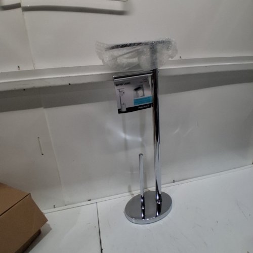 BETTER LIVING OVO TOILET CADDY, WITH CELLPHONE SHELF - CHROME image 2
