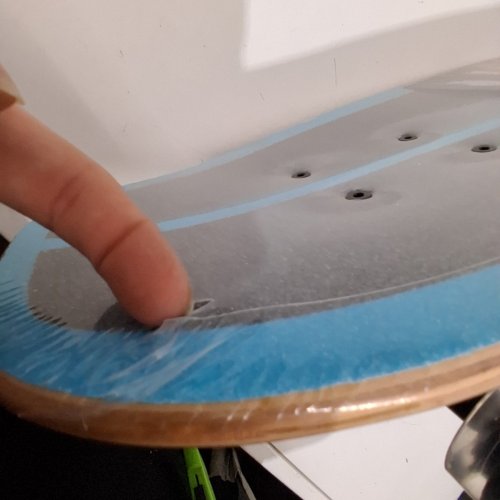 NATTORK YOUTH CRUISER SKATEBOARD - 29" X 9" - TEAL, YELLOW AND BLUE image 4