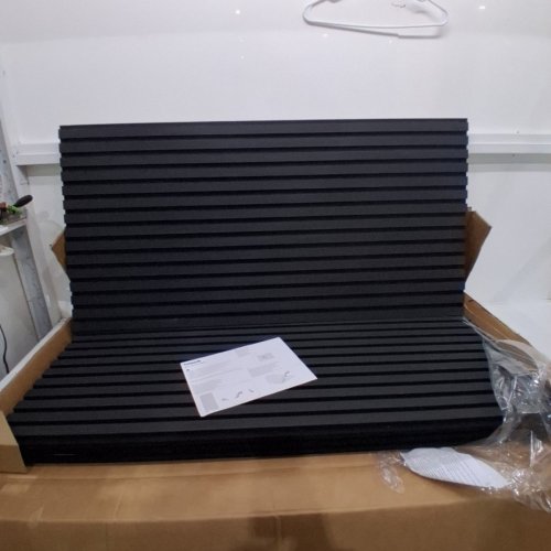 4PK TONOR WOOD ACOUSTIC WALL PANELS - 2FT X 4FT - BLACK image 2