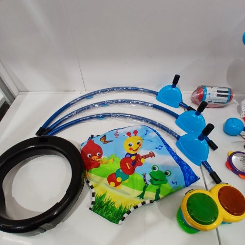 BABY EINSTEIN NEIGHBORHOOD SYMPHONY ACTIVITY JUMPER INFANT ENTERTAINER WITH LIGHTS / MELODIES - AGE 6MO+ - 25LBS CAP - MULTICOLOUR (MODEL: 10504-ES) image 5