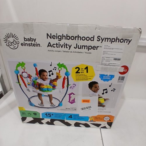 BABY EINSTEIN NEIGHBORHOOD SYMPHONY ACTIVITY JUMPER INFANT ENTERTAINER WITH LIGHTS / MELODIES - AGE 6MO+ - 25LBS CAP - MULTICOLOUR (MODEL: 10504-ES) image 8