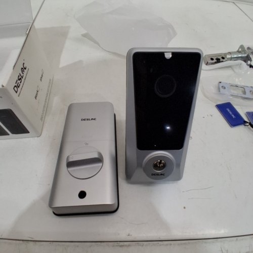 DESLOC SMART LOCK D110 PLUS WI-FI FINGERPRINT SMART FRONT DOOR DEADBOLT LOCK WITH TOUCHSCREEN KEYPAD, WATERPROOF, APP REMOTE CONTROL, AUTO LOCK & KEYLESS ENTRY - SILVER (MODEL: D110PLUS) image 6
