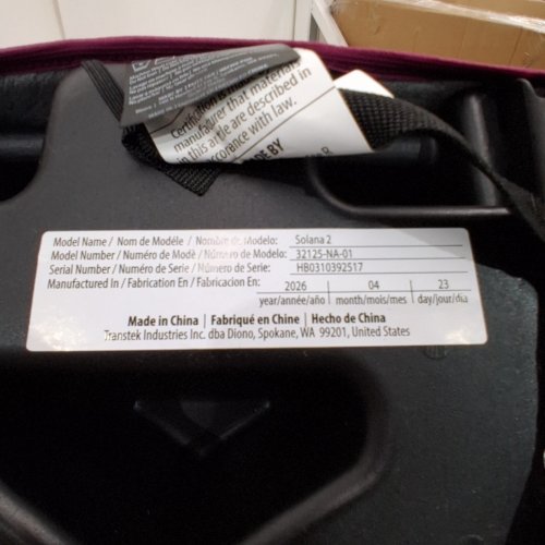 2PK DIONO SOLANA 2 BACKLESS BOOSTER CAR SEAT - PURPLE/PINK (MODEL: 32125-NA-01) image 2
