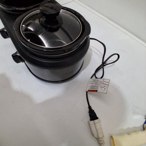 KOOC DUAL SLOW COOKER - 2 X 1.25 QT - BLACK (MODEL: CY-SCR2125) image 2