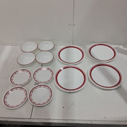 12PC CORELLE EXTRA STRENGTH DINNERWARE SET - 10.25" / 6.75" / 18 OZ - SADIE image 2