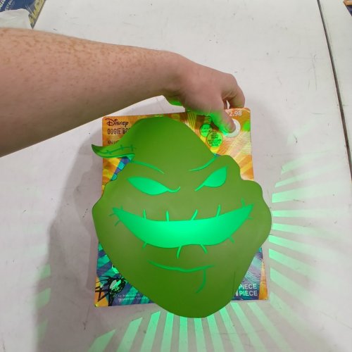 DISNEY LED OOGIE BOOGIE LIGHT DECORATION - 8.5" - GREEN (STYLE: 554824) image 2