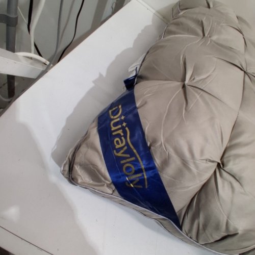 2PK DURAYLOLY MICROFIBER BED PILLOWS - STANDARD - GREY image 3