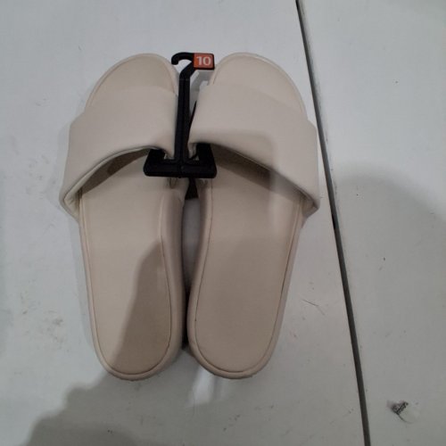 WOMEN'S SLIDE SANDALS - 10 - CREAM (STYLE: 24ZENM26) image 2