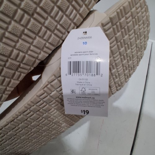 WOMEN'S SLIDE SANDALS - 10 - CREAM (STYLE: 24ZENM26) image 5