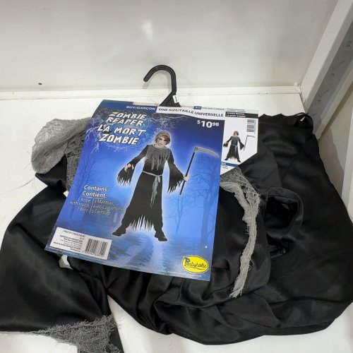 BOYS PARTYHOLIC ZOMBIE REAPER COSTUME - OSFM - BLACK image 2