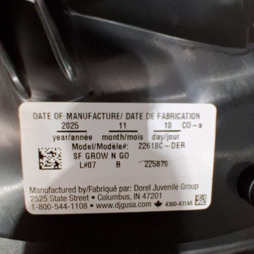SAFETY 1ST GROW AND GO ALL-IN-ONE CONVERTIBLE CAR SEAT - BLACK (MODEL:22618CDER) image 2
