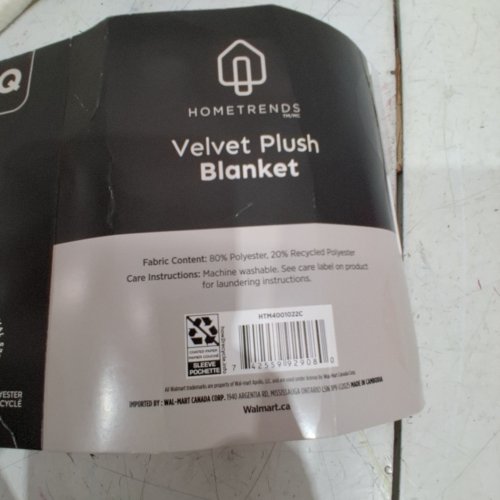 HOMETRENDS VELVET PLUSH BLANKET - 90" X 90" - BEIGE (STYLE : HTM4001022C) image 4